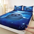 thumbnail image 5 of Manfei Underwater Seal Queen Sheet Sets for Kids Boys and Girls, Arctic Animal Print Bed Set 4pcs, 1 Flat Sheet, 1 Fitted Sheet and 2 Pillowcases, 5 of 6