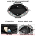 thumbnail image 3 of Blue and Pink Diamond Shaped Boho Pattern Travel Tote Bags for Women Carry On,Large Weekender Bags for Women Travel,Multi Functional Duffle Bag for Work,Shopping,Sports, 3 of 5