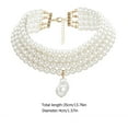thumbnail image 2 of 1Pc Mode Collier Femme Simulation Collier de Perles Simple Accessoire de Cou, 2 of 9