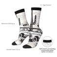 thumbnail image 4 of KLL Vintage Cactus Pickup Print Cool Socks Men's Women's Crew Socks Funny Crazy Novelty Stockings, 4 of 6