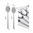 thumbnail image 6 of 6Pcs Stainless Steel Salad Spoons Long Handle Heavy Duty Spork (Medium), 6 of 8