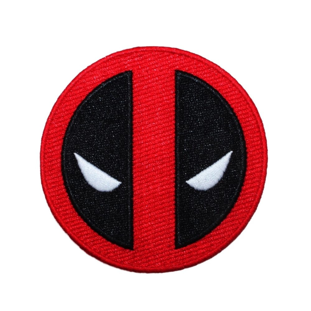 Deadpool Movie Logo Patch Marvel Superhero Character Face Mask IronOn