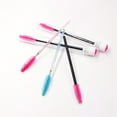 thumbnail image 4 of Plastic Mascara Brush Wand Disposable Eyelash Extender Cosmetic Makeup Brush Tool Kits Random Color, 4 of 8