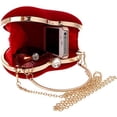 thumbnail image 4 of LinYooLi Heart Shape Evening Bag Party Clutch Handbag Chain Shoulder Bag, 4 of 6
