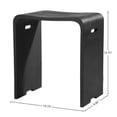 thumbnail image 2 of DAX Acrilyc Shower Stool, Matte Black, 2 of 5