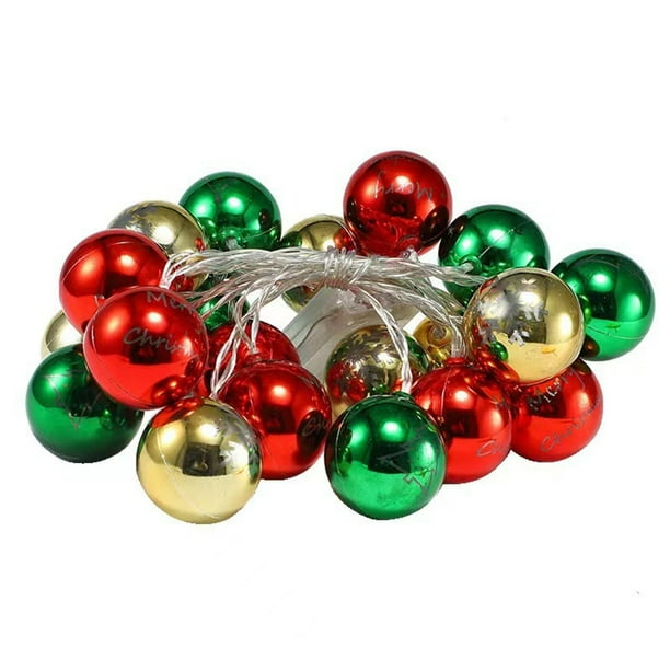 Guirnalda de luces navideñas Pisexur Electronics para hombre, 3 metros, 20 LED, funciona con pilas, para decoración de interiores, bolas navideñas, decoración para fiestas navideñas, electrónica infa