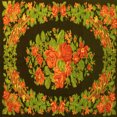 thumbnail image 1 of Ahgly Company Machine Washable Indoor Square Medallion Yellow French Area Rugs, 8' Square, 1 of 4