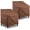 Brown, variant on Outdoor High Back Chair Covers Waterproof, Heavy Duty Stackable Dining Swivel Chair Covers, All Weather Resistant Patio Furniture Cover, 29”W x 30”D x 42”H, 2 Pack, Beige & Brown