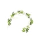 thumbnail image 2 of Moyic Guirnalda de flores artificiales para puerta, calcomanía de falsa, accesorios para el hogar, mano de obra fina, tamaño compacto, boda Decoración Blanco 1.8 m Moyic HA084372-01, 2 of 6