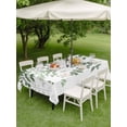 thumbnail image 3 of Outdoor Tablecloth with Umbrella Hole and Zipper, Sage Green Leaves Rectangle Table Cloth 54x80 Inch Waterproof Tablecloth, Summer Botanical Picnic Table Cover for Patio Camping, 3 of 7