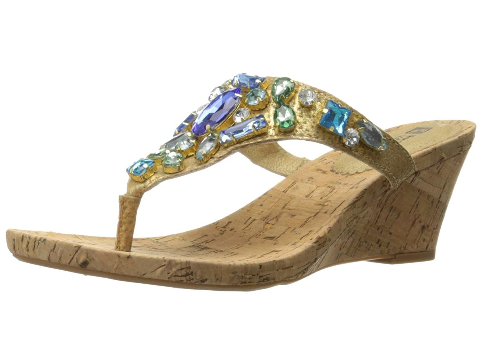 white mountain blue sandals