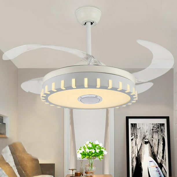 42 Ceiling Fan Lamp Bluetooth Speaker Dimmable Led Chandelier Wiht Remote Com 42 Ceiling Fan Lamp Bluetooth Speaker, Magnetic Crystals For Chandeliers Bluetooth