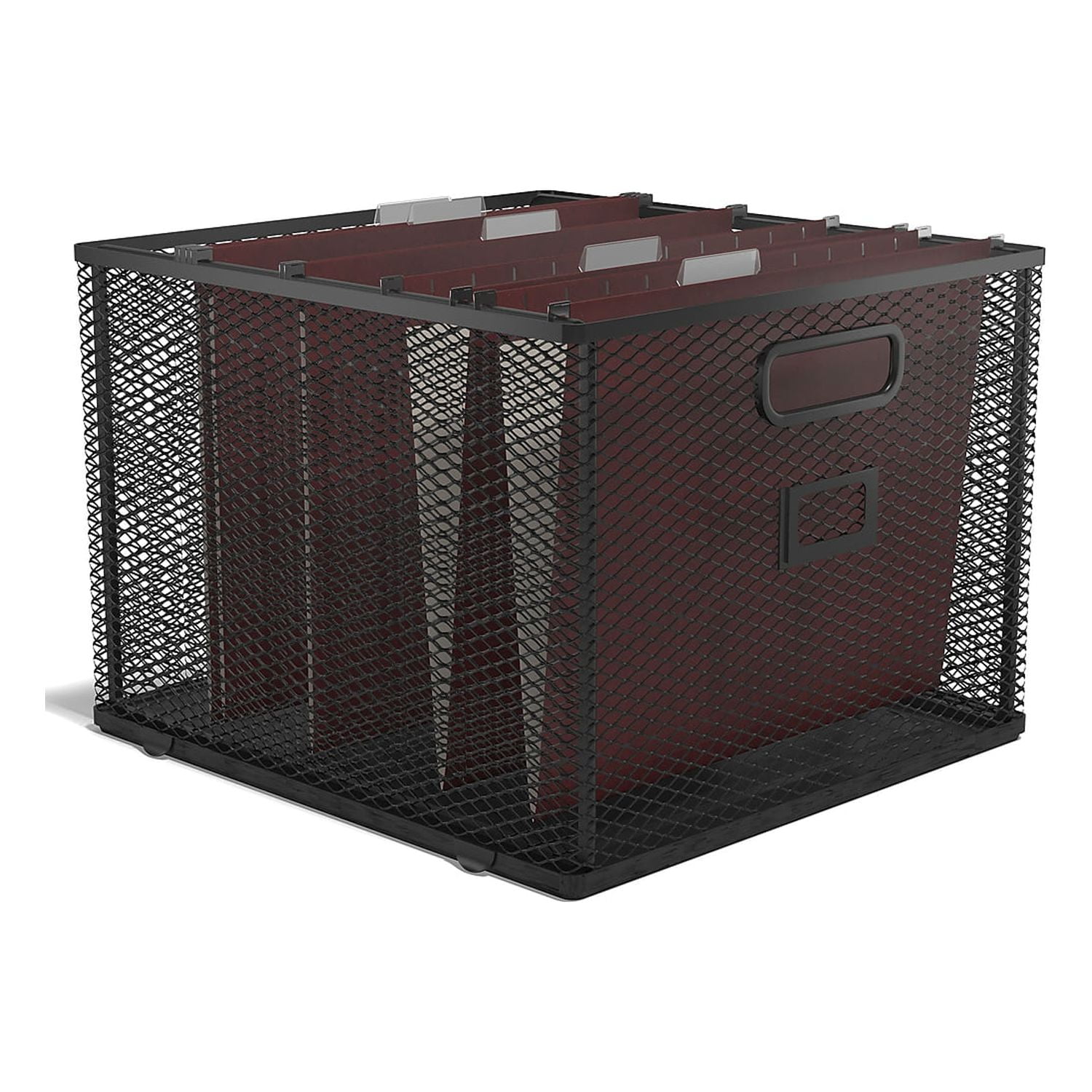 Staples TRU RED Wire Mesh File Organizer Matte Black (TR57549) TR57549-CC