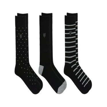 Chaps Classic Dress Dot Crew Socks , Pack Of 3