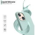 thumbnail image 6 of Entronix Silicone Case Compatible with iPhone 13, Protective Cover, Teal Blue, 6 of 6