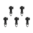 thumbnail image 1 of Guantes Al Aire Libre Escalada Cuerda Almacenamiento Hebilla Camping Senderismo Hebillas (Negro), 1 of 6