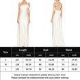 thumbnail image 2 of Vestido Largo Con Tirantes Finos Vestido de tirantes finos para mujer Vestido de fiesta sin espalda con volantes irregulares (Blanco M) Ygjytge para Mujer Blanco T S, 2 of 8