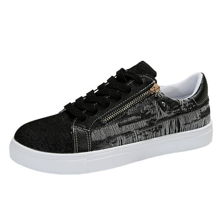

DVKOVI Shoes for Women Dressy Casual Women Casual Shoes Versatile Fashionable Colored Lazy Shoes Soft Sole Casual Shoes Platform Shoes for Women Dressy Womens Slip On Sneakers Black 37