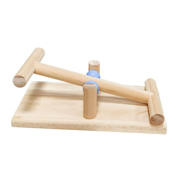 Percha para loros, juguete interactivo, accesorios para pájaros, perchas de madera, percha para jaula de pájaros Estilo C