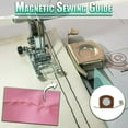 thumbnail image 5 of 2 Pcs Magnetic Sewing Guide Presser Foot Tool for Straight Stitching - Metal Seam Allowance Gauge with Strong Magnet, Fits Most Sewing Machines, Garment Craft Accessory, 5 of 9
