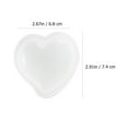 thumbnail image 2 of LOLIPPYY 3-Piece White Silicone Heart Shape Mold Set for Crafting with Easy Demolding Feature, 2 of 8