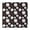 Black Baseballs and, variant on Brown Footballs and Bows Pattern Square Fitted Tablecloth with Elastic Edge,Square Table Cover,Washable Elastic Table Cover for Home Kitchen Party Decor 34"x34"