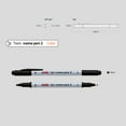 thumbnail image 4 of [Dong-A] Twin Name Pen 2 Permanent Markers S, Bullet Tip, Blue, 12 Count, 4 of 5