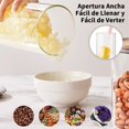 thumbnail image 4 of Recipientes Herméticos de Vidrio con tapa de bambú (5 piezas), Frascos multiuso para cocina, almacenamiento de alimentos, especias, pasta, cereales, granos, galletas y más, 4 of 8