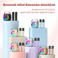 thumbnail image 3 of Bonaok Mini Karaoke Machine Toys, Portable Microphones for Kids Adults, Wireless Speaker Machine with LED Lights, Home Party Birthday Gifts for 3-12 Years Old Girls Boys, 3 of 10