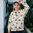 thumbnail image 2 of Uorisanigo Sun Butterfly Kids Girls Sweatshirt Comfortable Long Sleeve Pullover Top Oversized Quarter Zipper Cropped Sweatshirt Fall Fashion Outfits Clothes Half Zip Up Hoodies, 2 of 7
