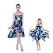 thumbnail image 3 of Robe Assortie Hawaïenne Luau Mère Fille Gypsy Bleu Coucher de Soleil M-4, 3 of 4