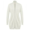 thumbnail image 6 of Grace Karin Women's Essential Casual Open Front Cardigan Long Soft Knitted Sweater Solid Color, 6 of 7