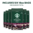 thumbnail image 3 of (6 pack) Starbucks Espresso Roast, Ground Coffee, Dark Roast Hot or Iced Coffee, 18 oz, 3 of 11
