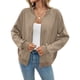 thumbnail image 1 of Sudadera con Cremallera de Gran Tamaño para Mujer, Chaquetas Informales de Larga, Estilo , Ropa de Abrigo para Invierno. Caqui XL, 1 of 10