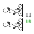 thumbnail image 3 of 2 Pcs Support Mural en Métal pour Plantes Support de Jardinière Support de Fenêtre Intérieur Extérieur Balcon, 3 of 6