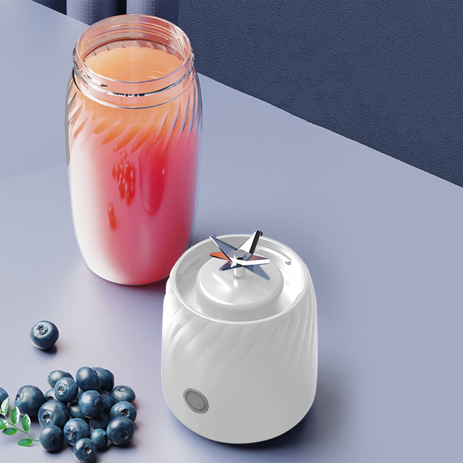 USB Rechargeable Portable Juicer Mini Blender For Smoothies And Fruit Juice 350ml White 1 Count
