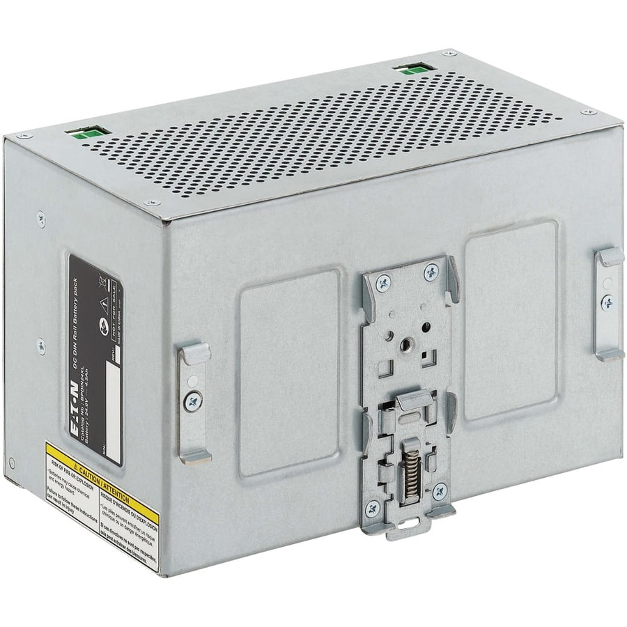 Eaton 24V DC DIN Rail Extended Battery Module (EBM) for Select DC Industrial UPS Systems - UPS battery (DIN rail mountable) - 24V DC - 1-phase - valve regulated lead-acid (VRLA) - 0U - for P/N: DIN24240DC, DIN24480DC