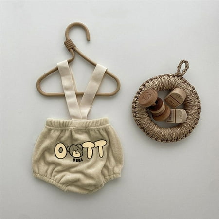 

Dyfzdhu Baby Girls Boys Summer Autumn Print Suspender Clothes