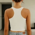 thumbnail image 5 of Lace Trim Ribbed Crop Tank Tops for Women Solid Sleeveless Form Fitting Cami Tops Soft Breathable Blouse for Casual and Layering Wear, 5 of 8