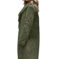 thumbnail image 3 of LMLYSoH Women Coat, Solid Color Cardigan Loose Jacket, Long Sleeve Folded Collar Wild Fashion Spring/Autumn/Winter Outerwear, 3 of 9