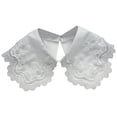 thumbnail image 2 of Christmas Striped Detachable Collar Half High Collar Shirt Red Holiday Fashion Accessory, 2 of 4