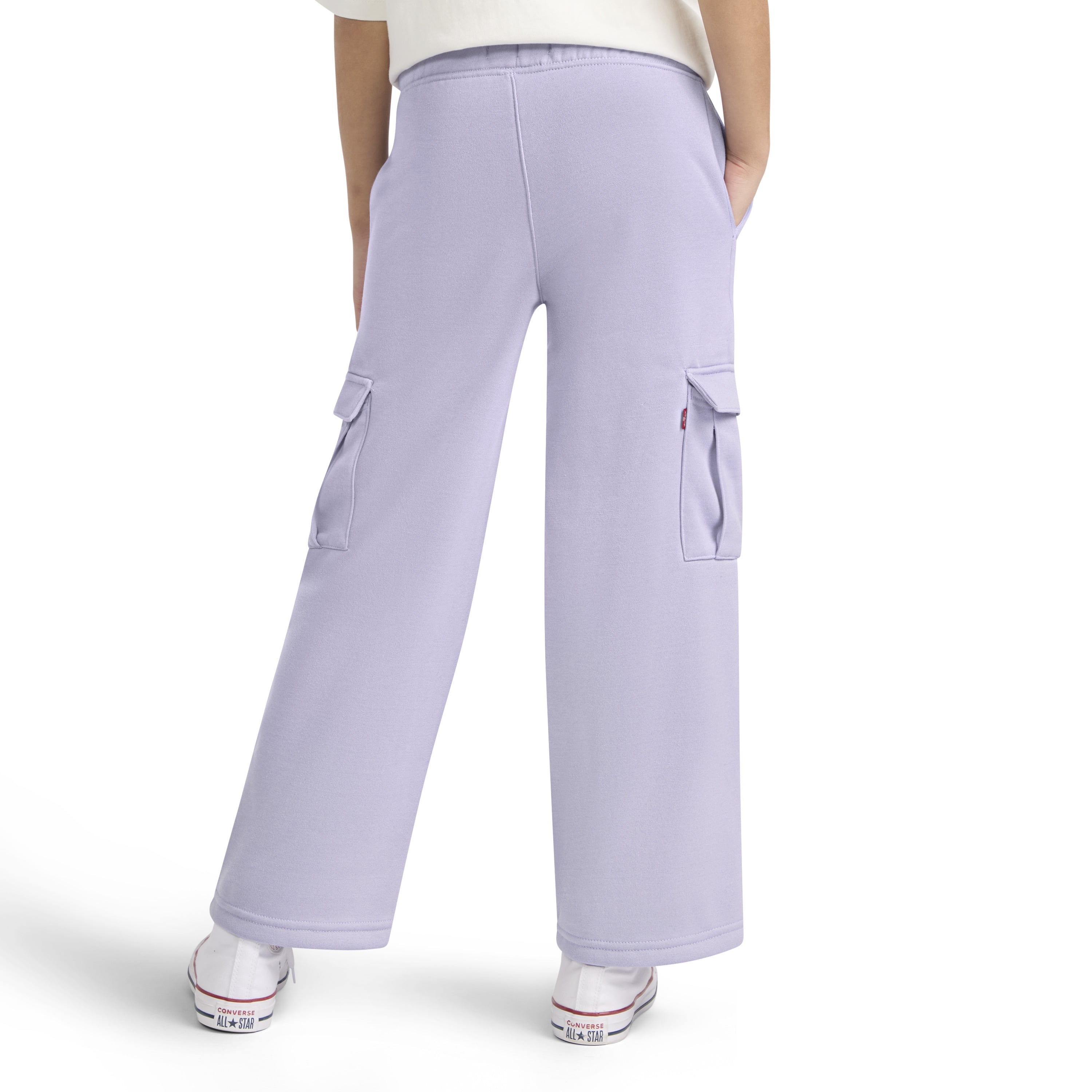 Levi's Girls Wide Leg Cargo Fleece Pant, Sizes 7-16