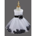 thumbnail image 2 of MSemis Girls Princess Pageant Wedding Bridesmaid Flower Tulle Ball Gown Dress Black 8, 2 of 5