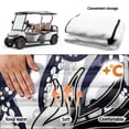 thumbnail image 6 of chaqlin Blue Octopus Tentacle Print Golf Cart Seat Easy to Clean, with Storage Pockets Golf Seat Covers Fit for Club Car, 6 of 8