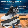 thumbnail image 2 of Mens Basketball Shoes Fashion Non-Slip Lightweight Breathable Outdoor Sneakers Cushioning Workout Shoes for Running Walking Sports Training, 2 of 6