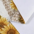 thumbnail image 3 of Vinyl Tablecloth with Flannel Backed Waterproof Oil-Proof PVC Table Cloth Wipeable Spill-Proof Plastic Table Cover for Indoor and Outdoor(Sunflower, 60 x 60 Inch Round) Sunflower 60 x 60 Inch Round, 3 of 5