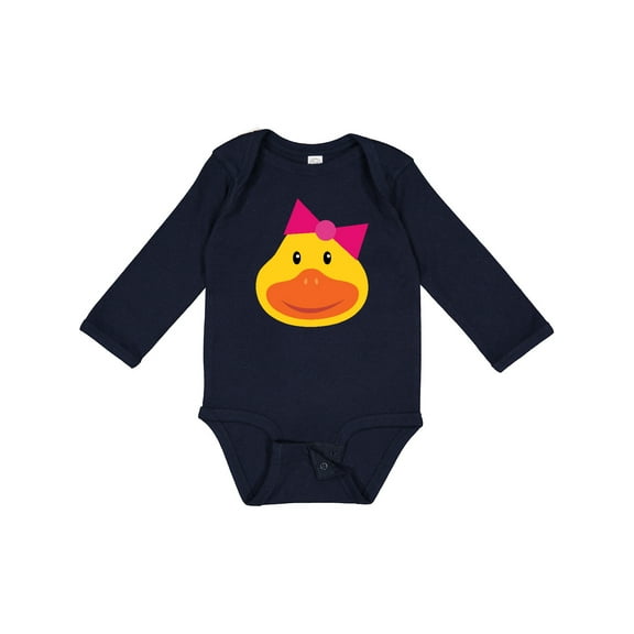 Inktastic Duck Girls Girls Long Sleeve Baby Bodysuit