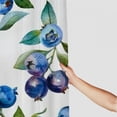 thumbnail image 3 of Jiayy Blueberries Leaves Watercolor Painting Shower Curtain for Bathroom Decoration with Hooks 60x72, 3 of 7