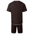 thumbnail image 5 of Afdoent Mens Two Piece Outfits Men's For Casual Stylish Two Piece Set With Letter Printed Summer Fashion Versatile Design For Comfortable And Stretchy Suit Set Summer Vacation Outfits For Men, 5 of 5