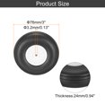 thumbnail image 2 of Uxcell RC Airplane Wheels, RC Model Airplane PU Sponge Tire Foam Wheel Black 2.9 Inch, 2 of 7